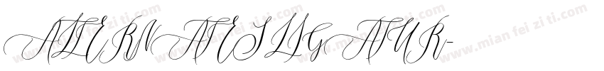 ALTERNATES LIGATUR字体转换